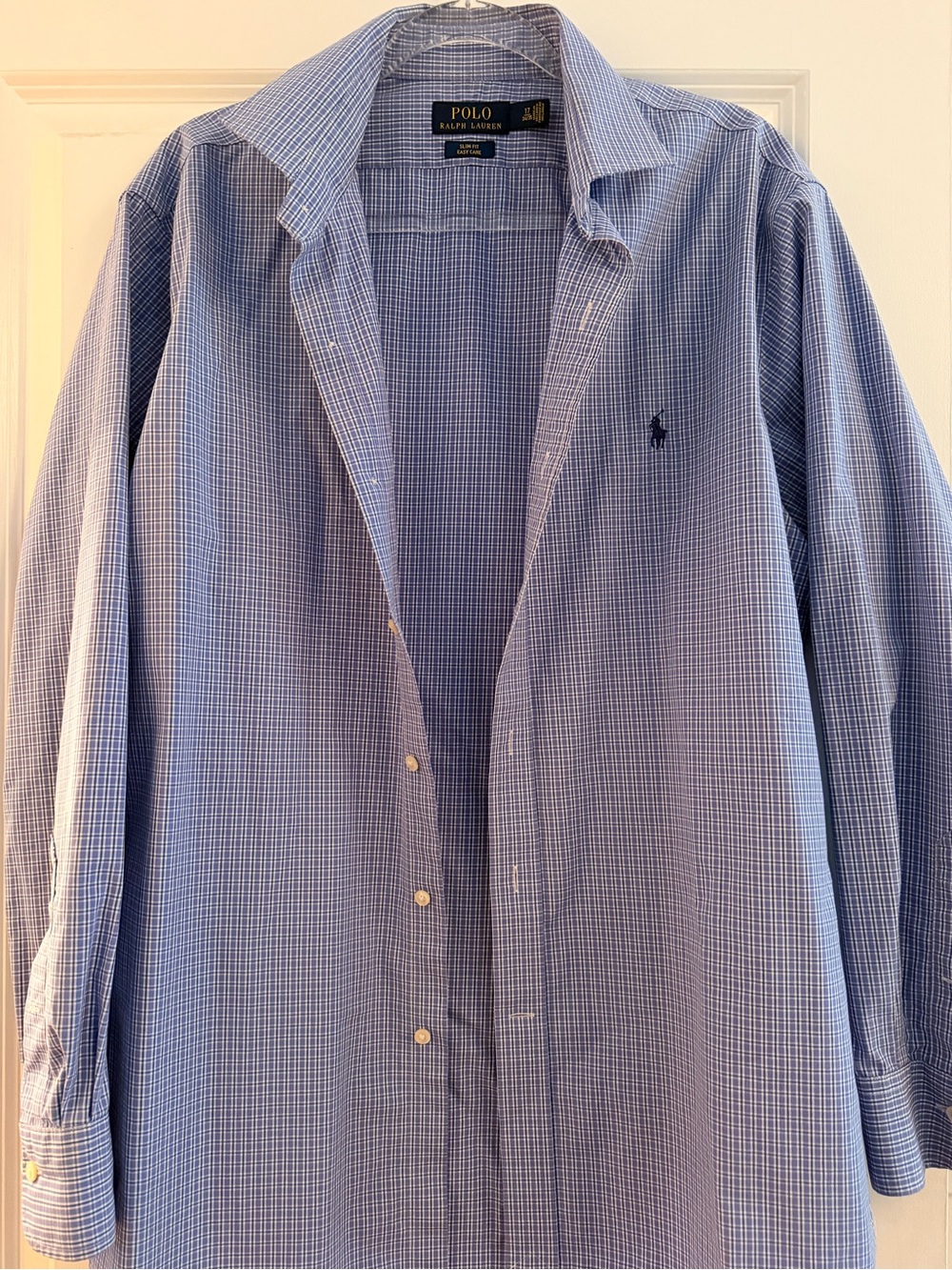 Ralph Lauren Blue Checked Button-Down Shirt